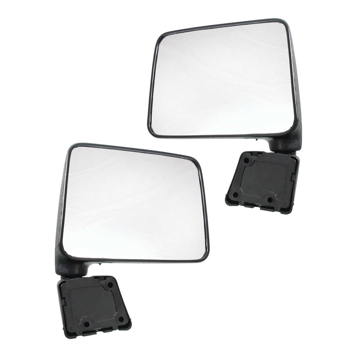 Manual Mirror Set in Textured Black for Suzuki Samurai (1987–1995)