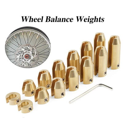 14 Motorcycle Wheel Spoke Balancer Weights for Tire Balancing