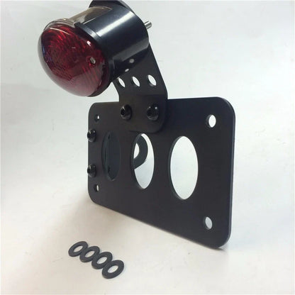 Side Mount License Plate Holder Bracket for Harley (Black)