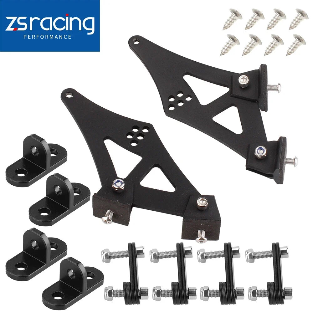 CNC Aluminum Alloy Spoiler Mount Brackets - Universal Fit 5