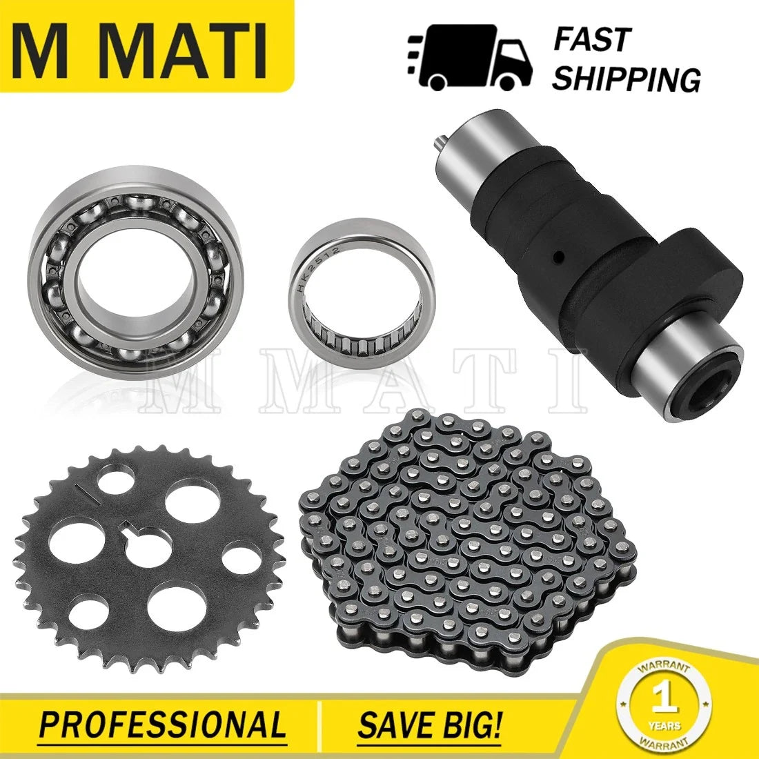 Camshaft Assembly Kit for Yamaha Moto-4 350 YFM350 (1989–1995) 5UH-12170-00-00