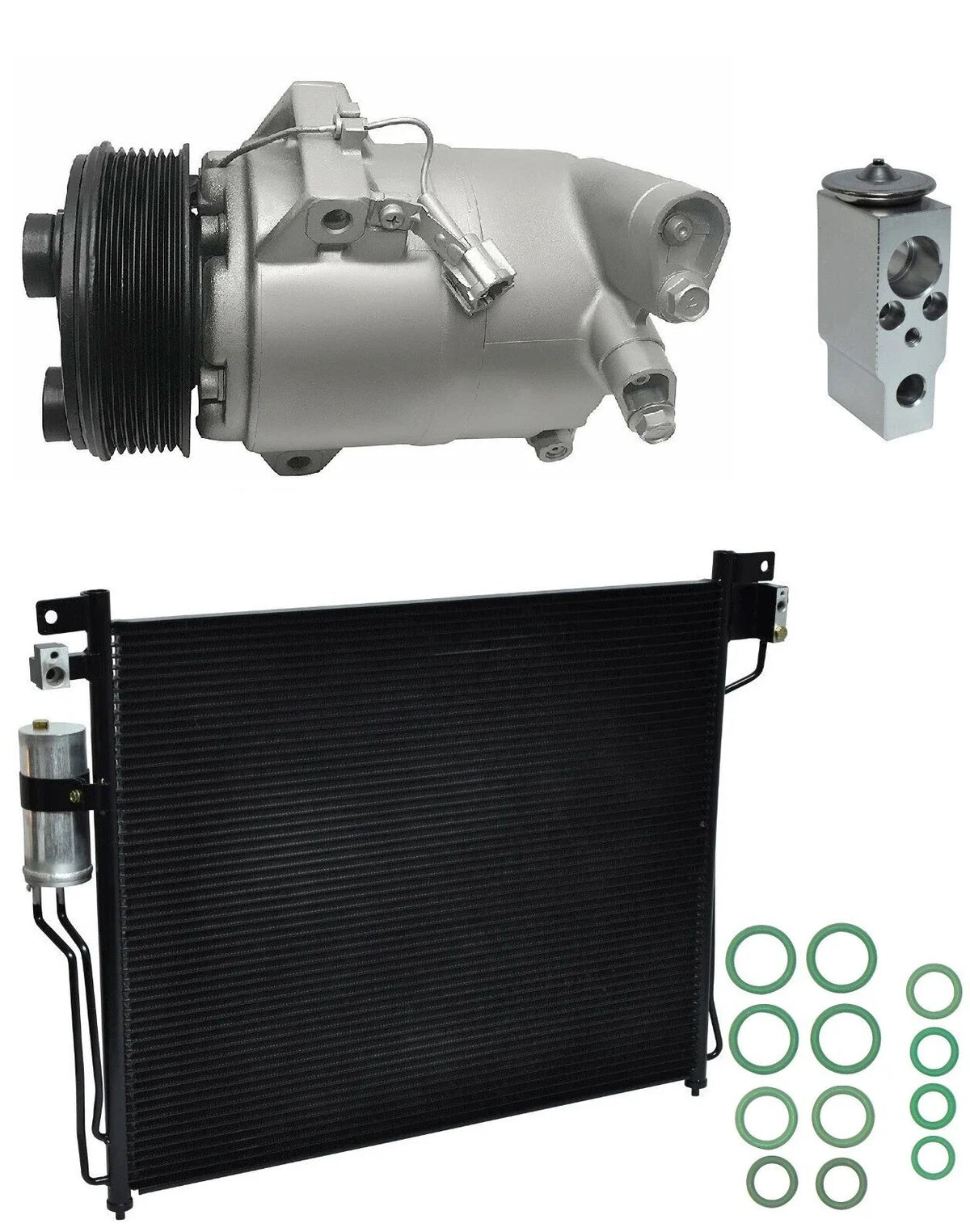 AC Compressor Kit With Condenser for Nissan Pathfinder 4.0L (2008–2012)