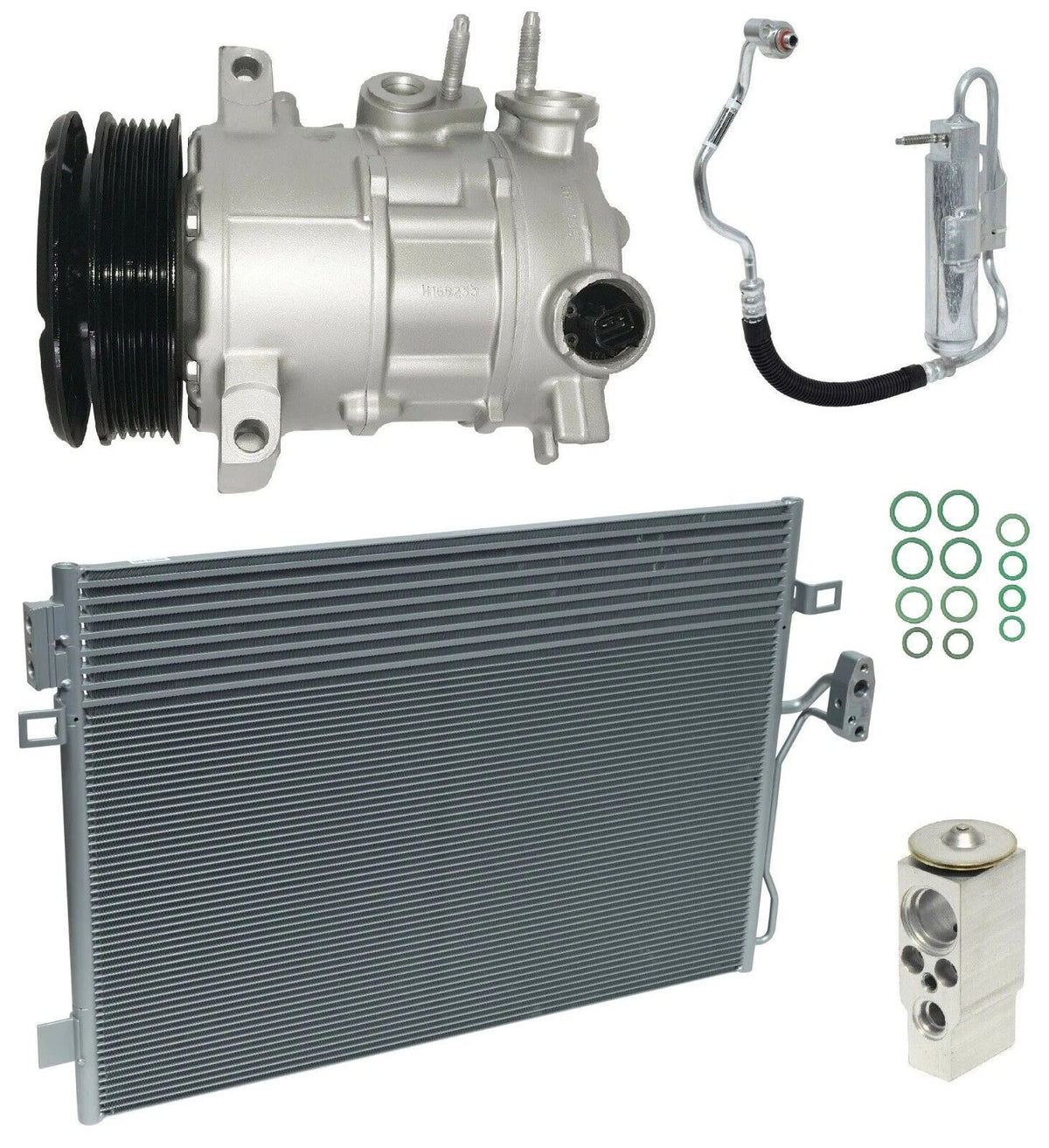 A C Compressor Kit with Condenser for Dodge Journey 2.4L (2010–2019)