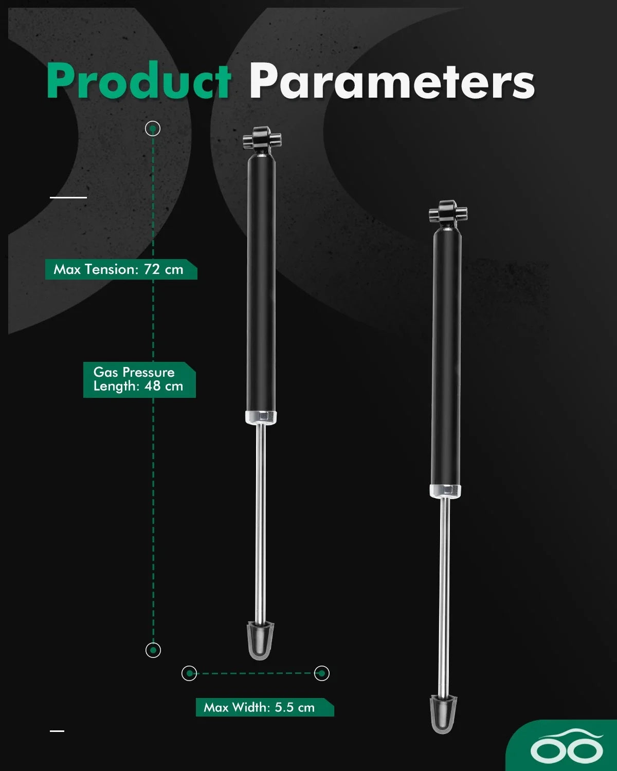 Rear Shocks & Struts Pair for 2012-2020 Chevrolet Sonic