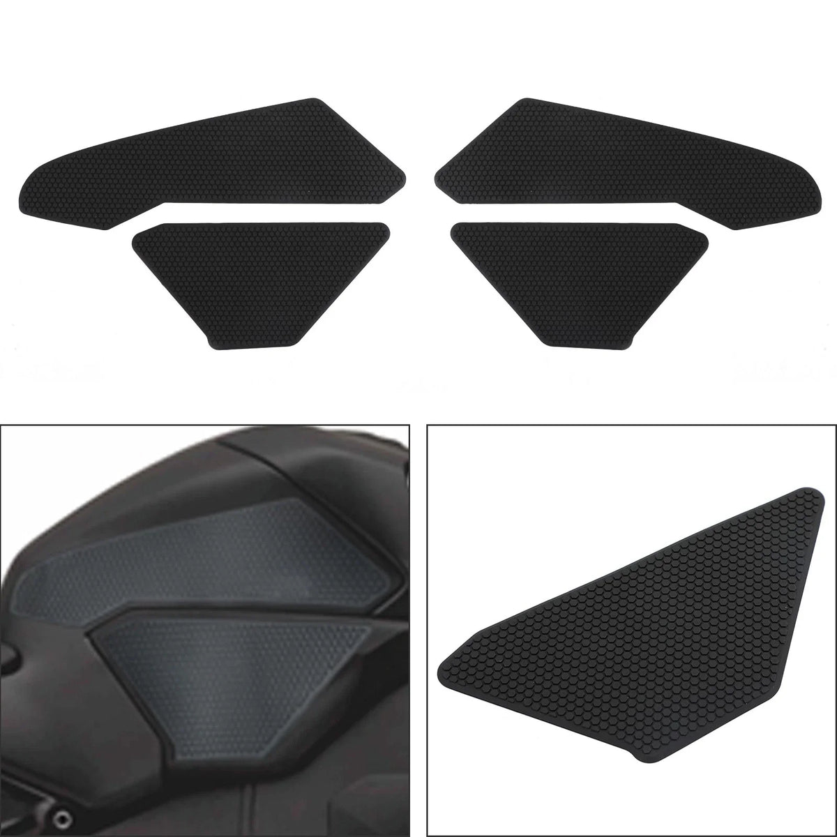 Knee Grips Black Side Tank Pads for Honda CBR1000RR 2017 to 2019