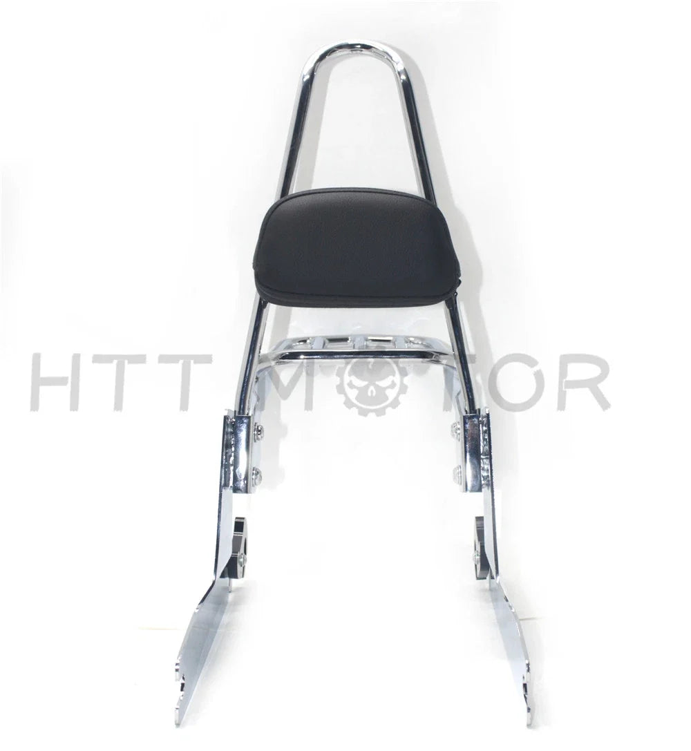 Luggage Rack with Detachable Sissybar Backrest for Harley Dyna 2007-2016