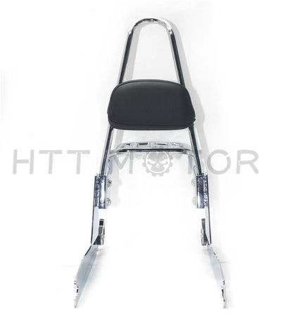 Luggage Rack with Detachable Sissybar Backrest for Harley Dyna 2007-2016