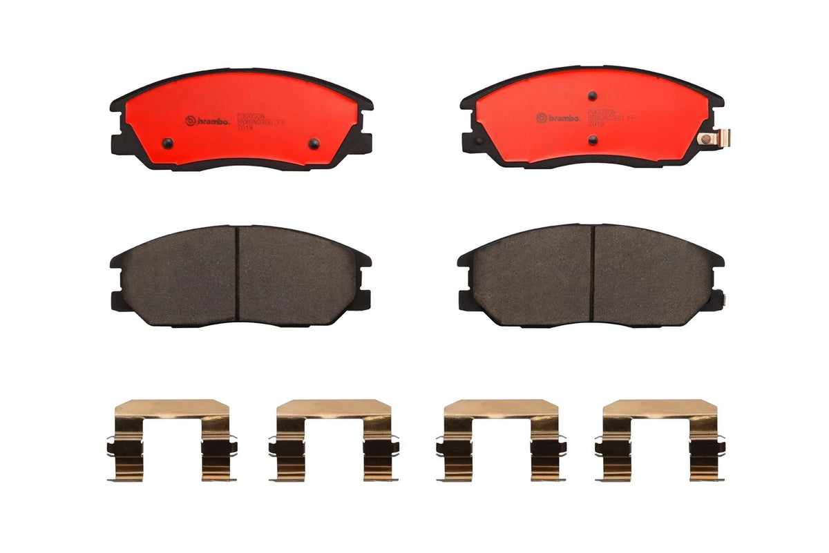 Set of 4 Brembo Front Ceramic Slotted Brake Pads for Kia Sorento (2003–2009)