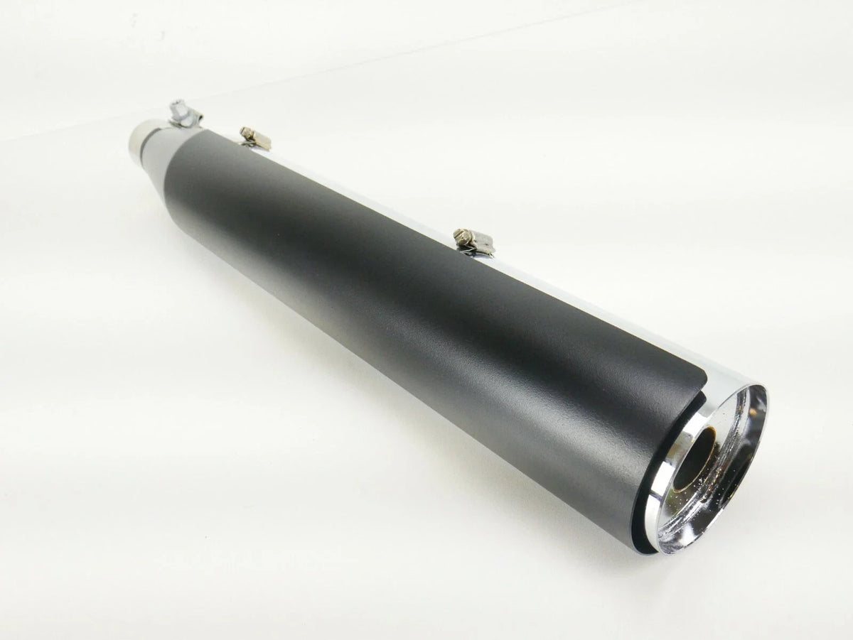 Slip On Muffler for Softail & Fatboy (2018-2024) w/ Black Heat Shield