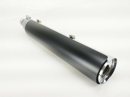 Slip On Muffler for Softail & Fatboy (2018-2024) w/ Black Heat Shield