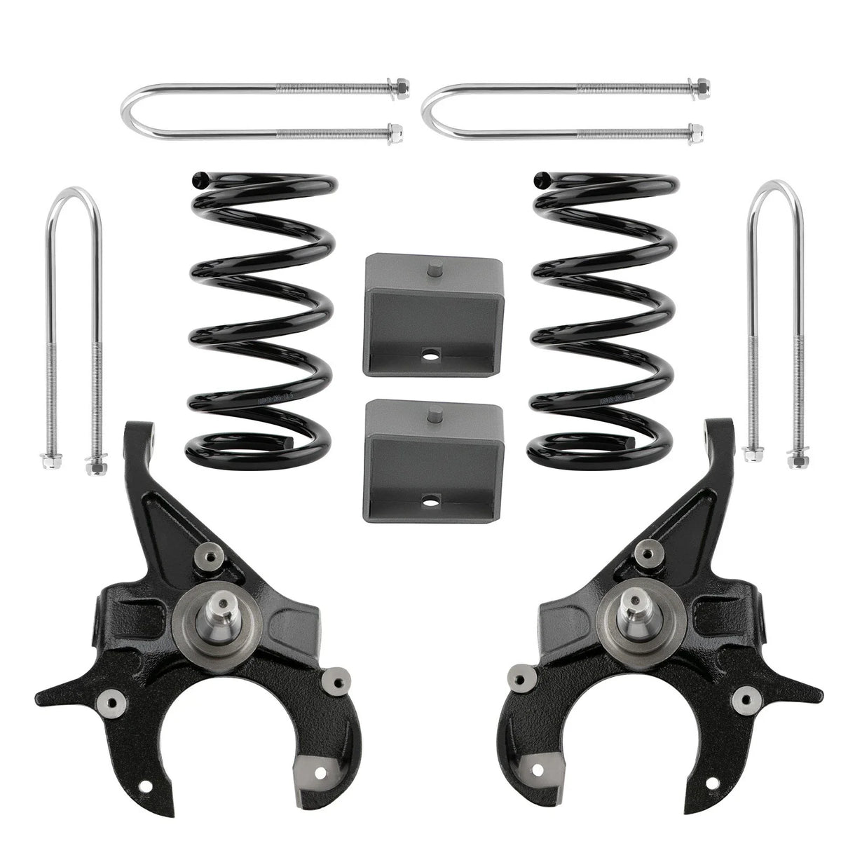Drop Coil Spring Lowering Kit for Chevy S10 GMC S15 V6 2WD (1982–2004)