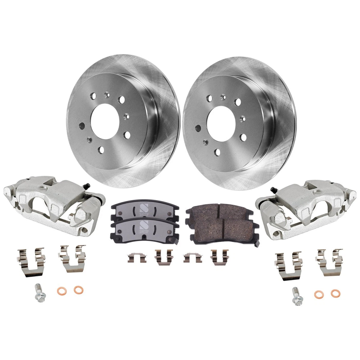 2X Brake Kit with Calipers Rear for Chevy Impala (2010)