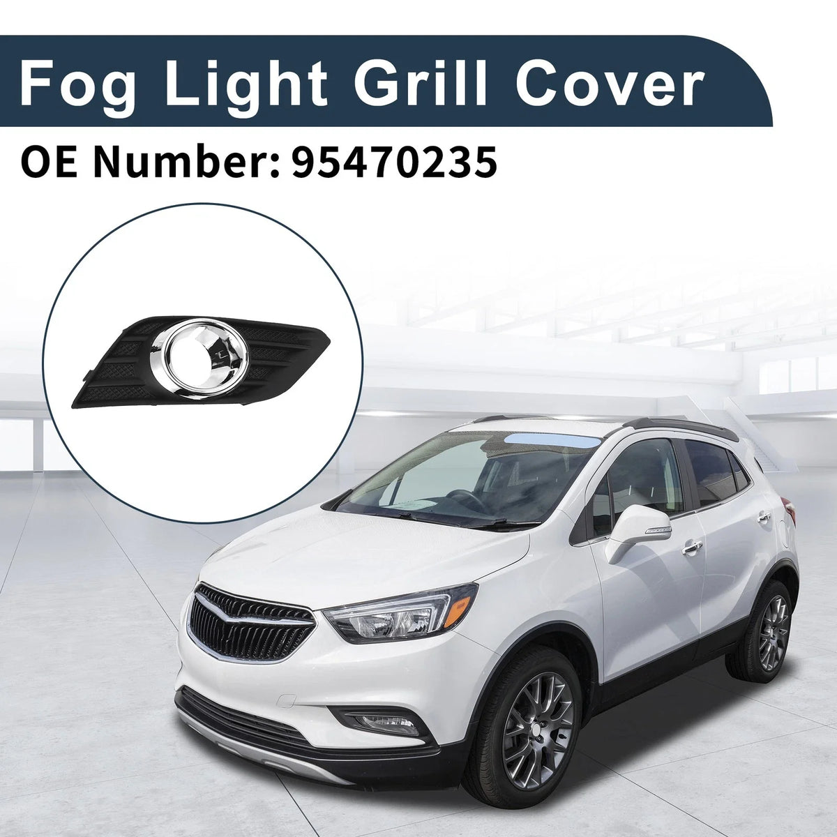 1 Pc Fog Light Grill for Buick Encore (2013–2016) No. 95470235