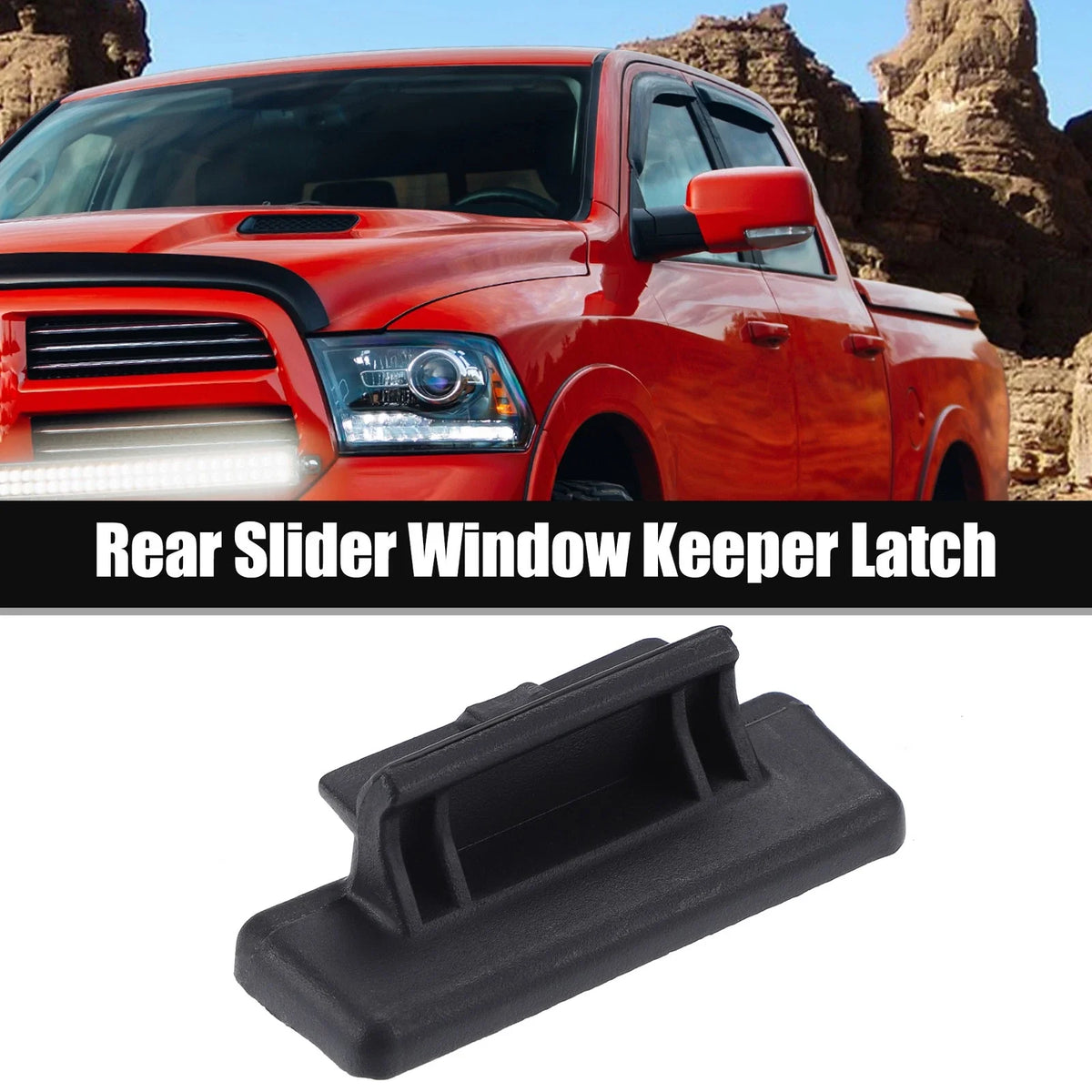 Rear Sliding Window Keeper Latch for Dodge Ram 1500 2500 (2002–2018)