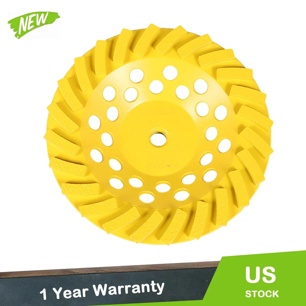7-Inch Diamond Cup Grinding Wheel for Concrete (5/8-11 Arbor)