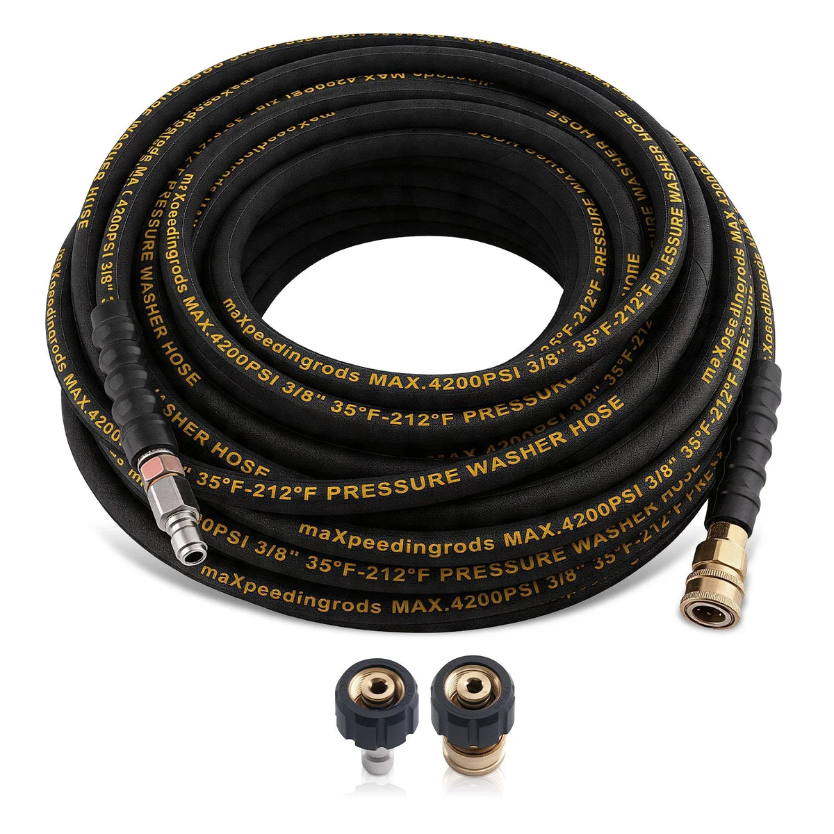 3/8" High Pressure Washer Hose for (100ft, 4200PSI)