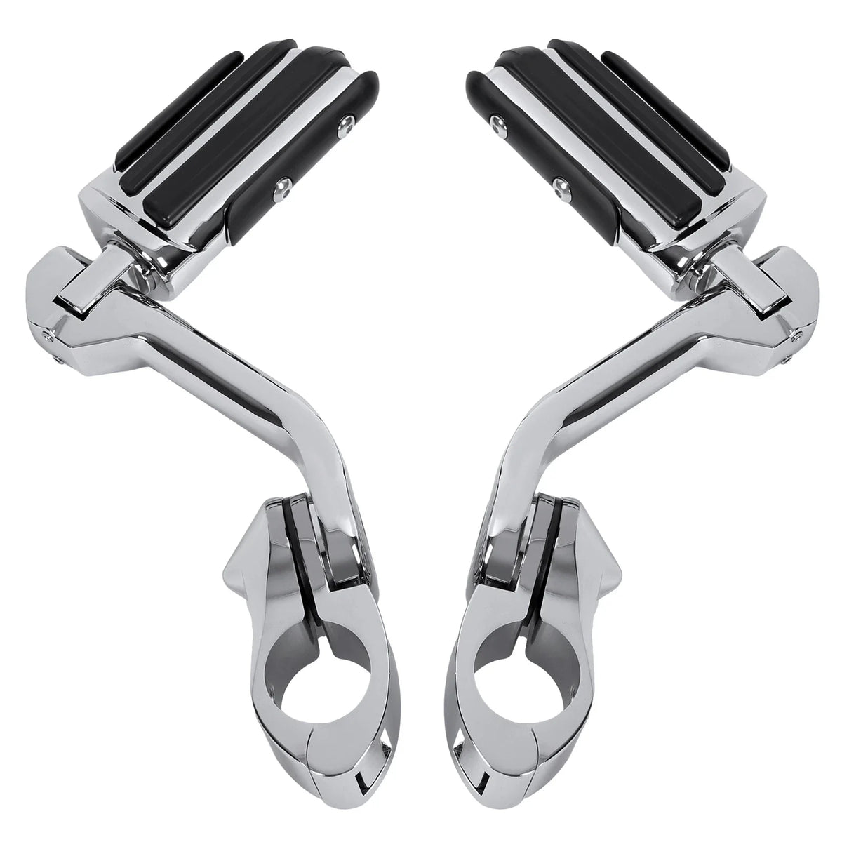 Crash Bar Engine Guard & 1.25" Highway Foot Pegs for Harley Softail 2000-2017
