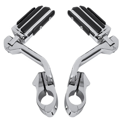 Crash Bar Engine Guard & 1.25" Highway Foot Pegs for Harley Softail 2000-2017