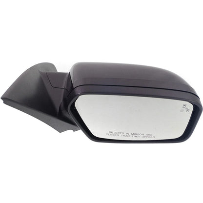 Black Set of 2 Power Heated Mirrors for 2010-2012 Ford Fusion