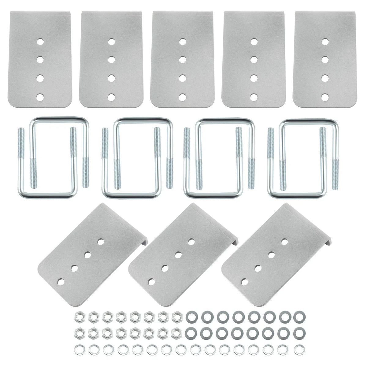 8" Galvanized L-Type Bunk Bracket Kit for Boat Trailer (3x3) (2010–2015)