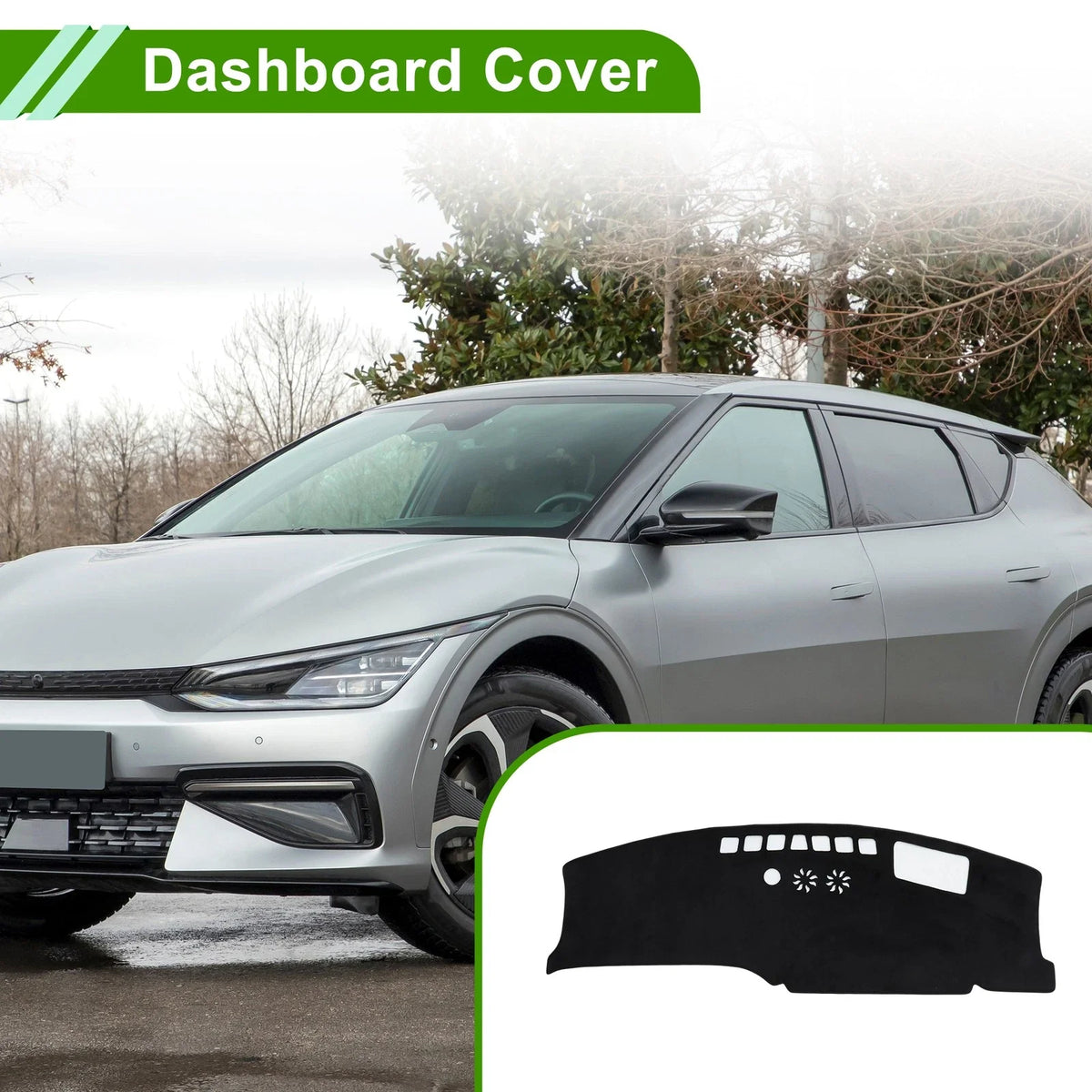 Dashboard Cover for Kia EV3 GT Line (2024–2025) HUD Flannel Black 1 Pc
