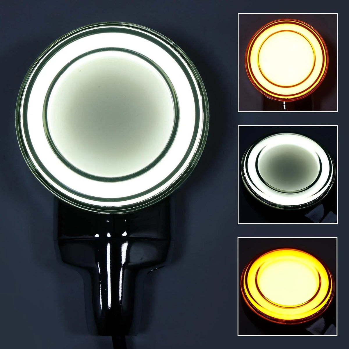 Front Turn Signal Light - LED Flat Chrome for Softail Classic 1999–2023