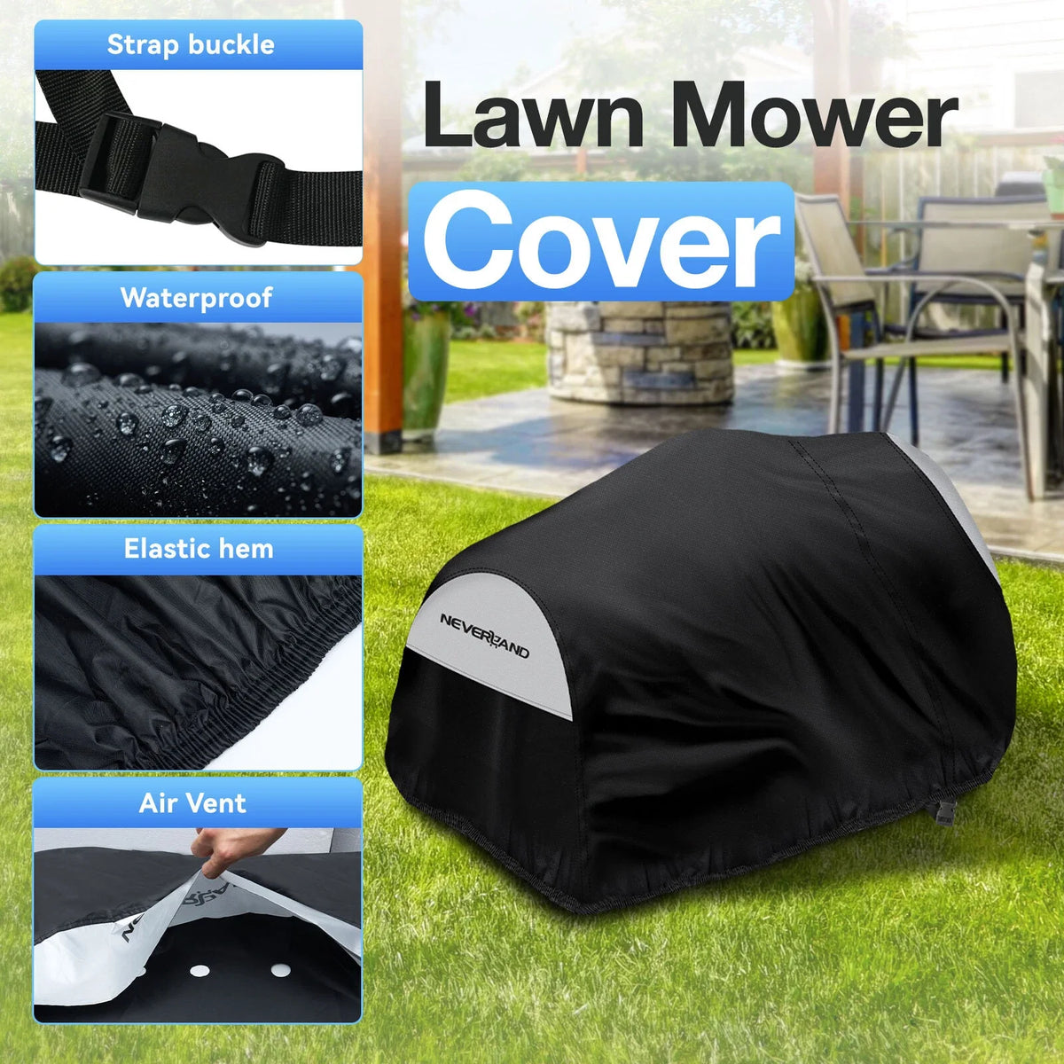 Lawn Mower Tractor Cover 72" for Zero Turn - UV Resistant