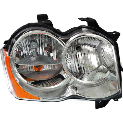 Headlight Set (Left & Right) for Jeep Grand Cherokee (2008–2010) Halogen w/ Bulbs