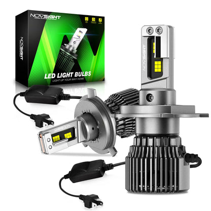 2X H4 9003 LED Headlight Bulbs 6500K 30000LM for Cars Trucks