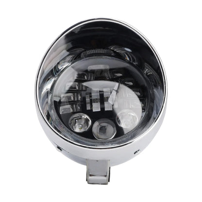 Chrome 5.75" Headlight Spotlight for Universal Motorcycles