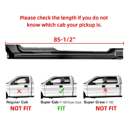 Rocker Panels for Ford F150 (2009–2014) - Rust Repair