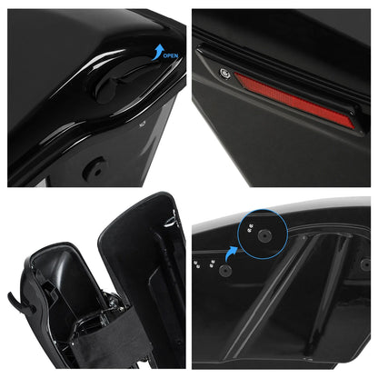 5" LED Hard Saddlebags for Harley Road Glide (2009-2013)