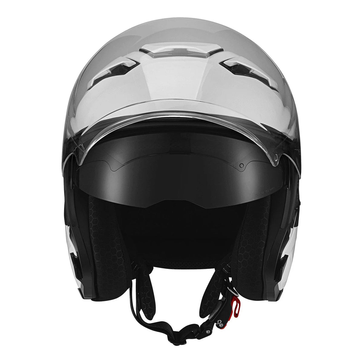 Adult 3/4 Open Face Motorcycle Helmet with Dual Visor - DOT Approved