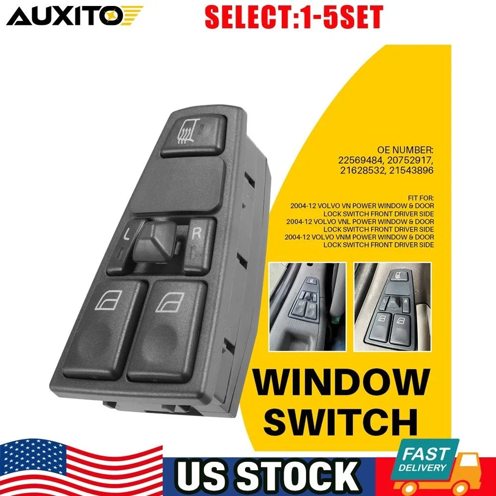Window Control Switch for Volvo VNL (2005-2016) OE 21543896