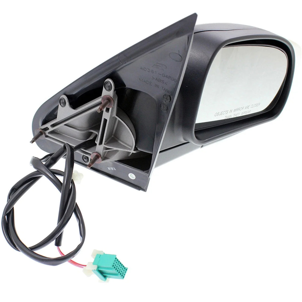 Set of 2 Power Mirrors - Manual Folding for GMC Envoy 2006–2009, Textured Black