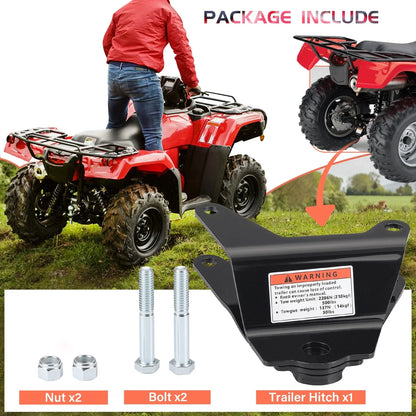Trailer Hitch for Honda Recon 250 TRX250 TM/TE w/ Bolt 1997-2024