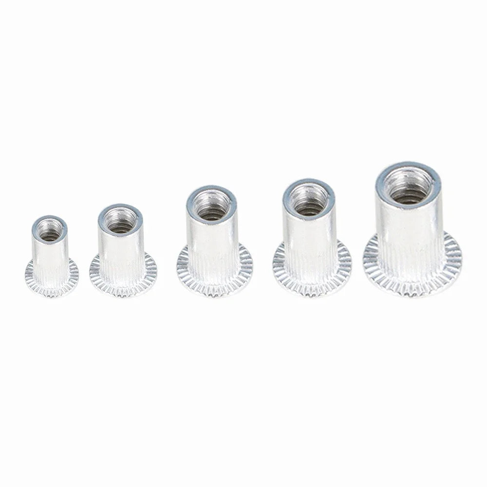 Aluminum Rivet Nut Kit - 150 Pieces for Standard Inch SAE