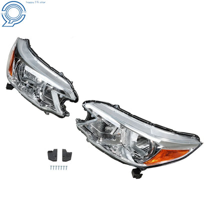 Halogen Headlight Pair for Honda CR-V (2012–2014) Chrome Housing