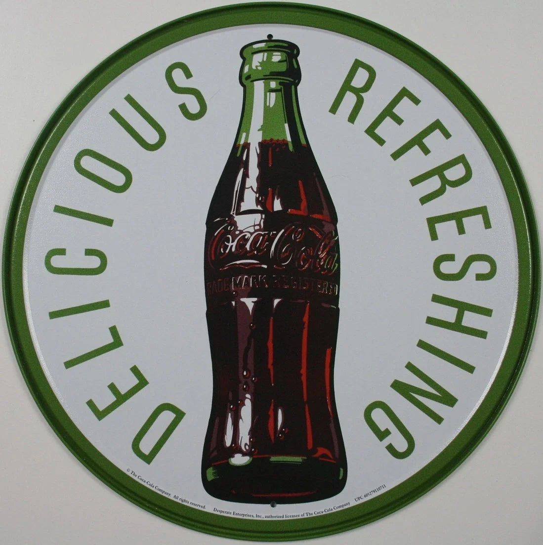 Vintage Coca Cola Tin Metal Sign 1071