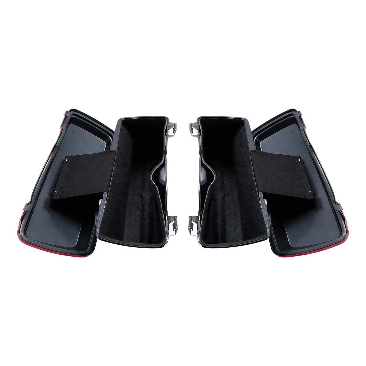 Red Conversion Bracket & Saddlebags for Harley Softail Fatboy Deluxe 1984-2017