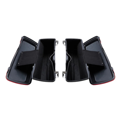 Red Conversion Bracket & Saddlebags for Harley Softail Fatboy Deluxe 1984-2017