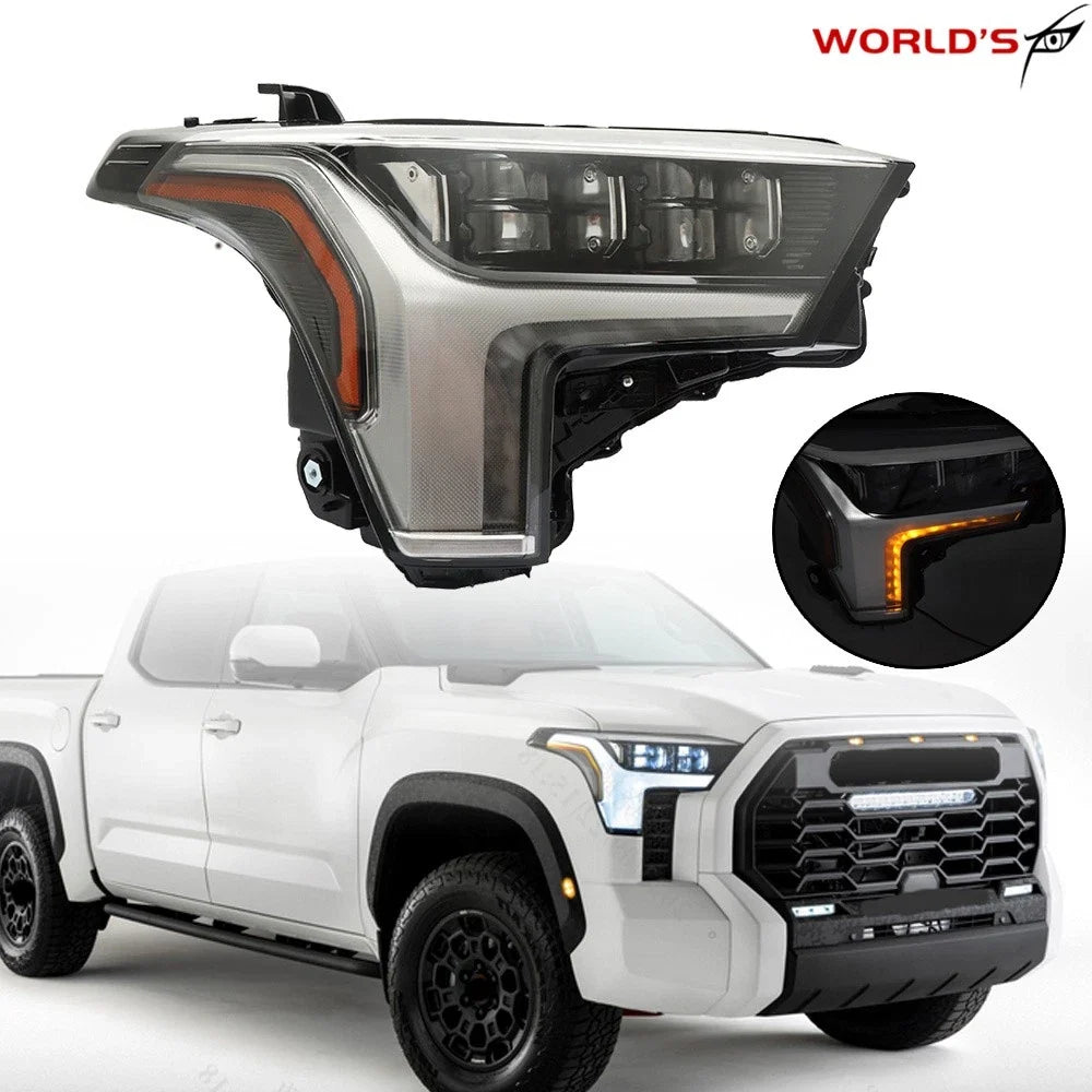 RH LED Headlight for Toyota Tundra (2022–2023) Black