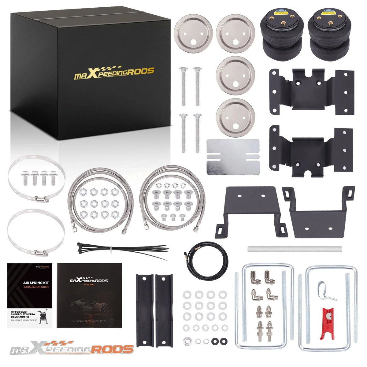 5000lbs Suspension Air Spring Kit for Chevy Silverado 2500 3500 HD 2011-2019