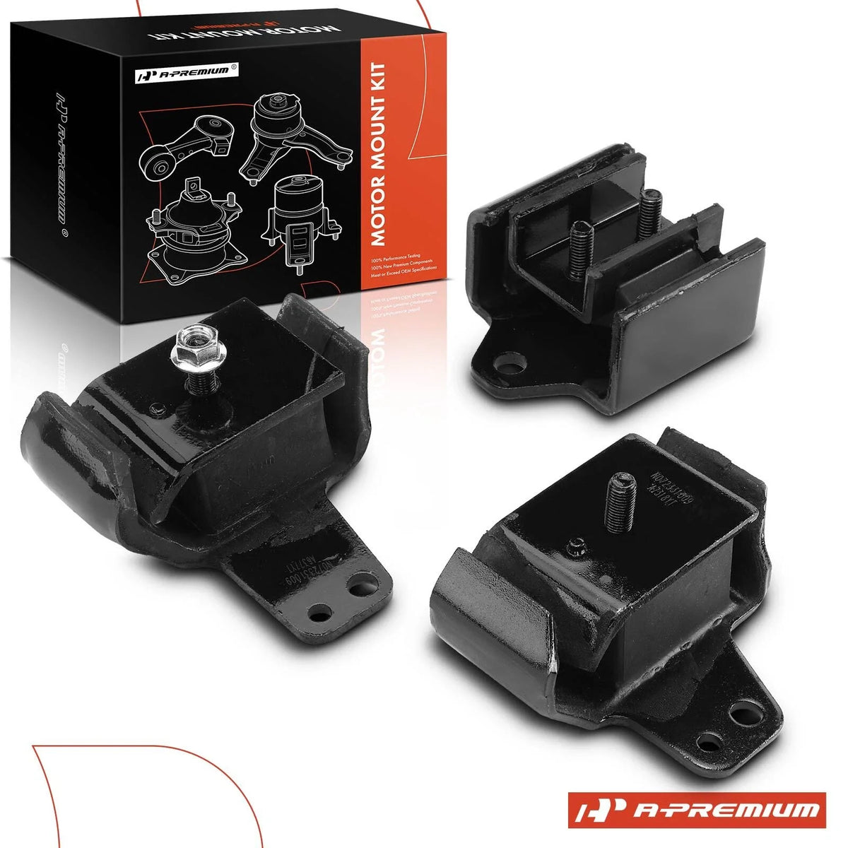 3X Engine Motor & Transmission Mount for Nissan Frontier (1998–2004)