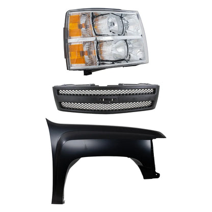 Fender Kit, Primed Front Right for 2007-2013 Chevrolet Silverado 1500