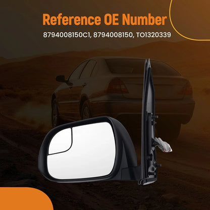 Heated Power Left Side Mirror for Toyota Sienna (2015–2020) 8794008150C1