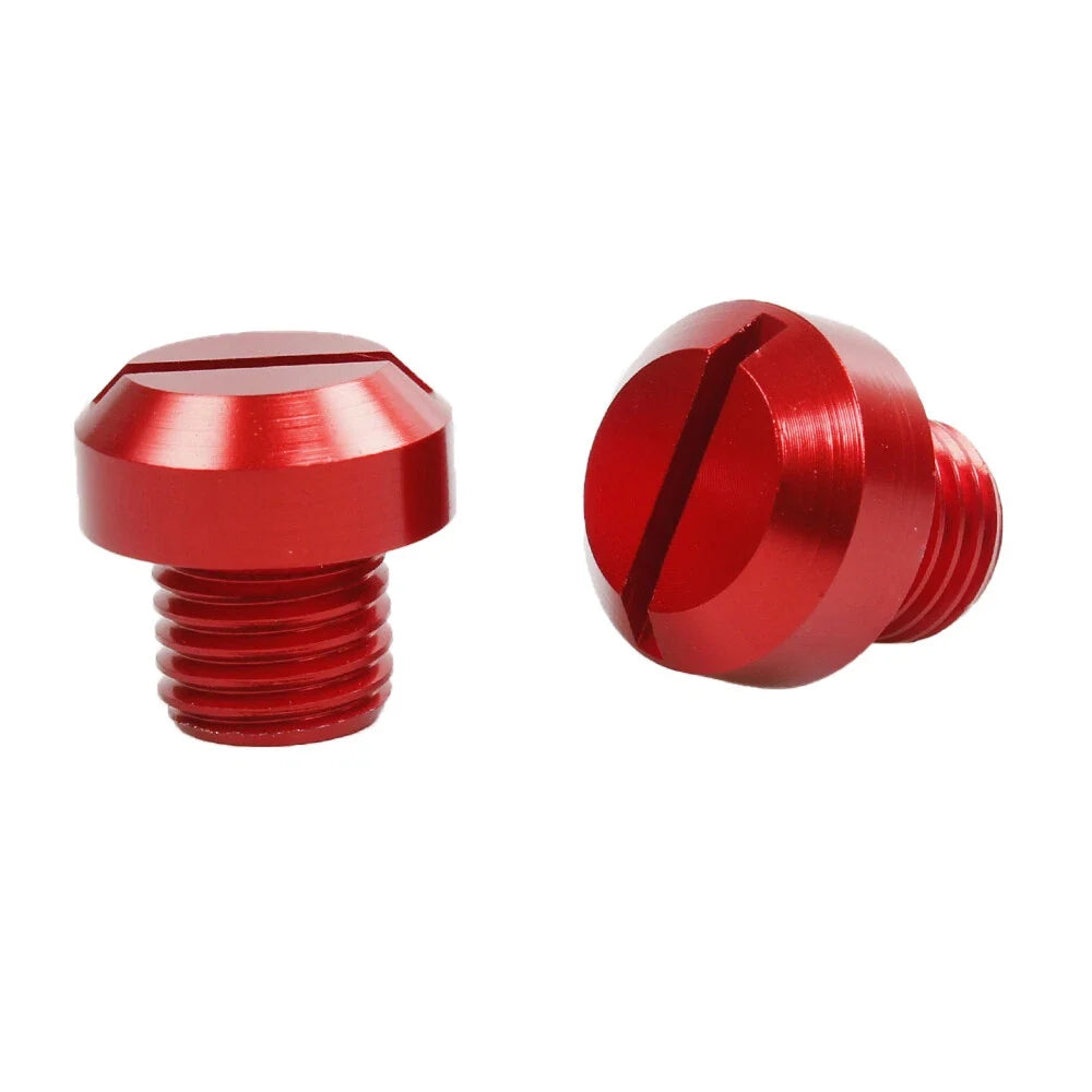 Mirror Hole Plug Screws M10x1.25 - Set of 2 for Motorcycles