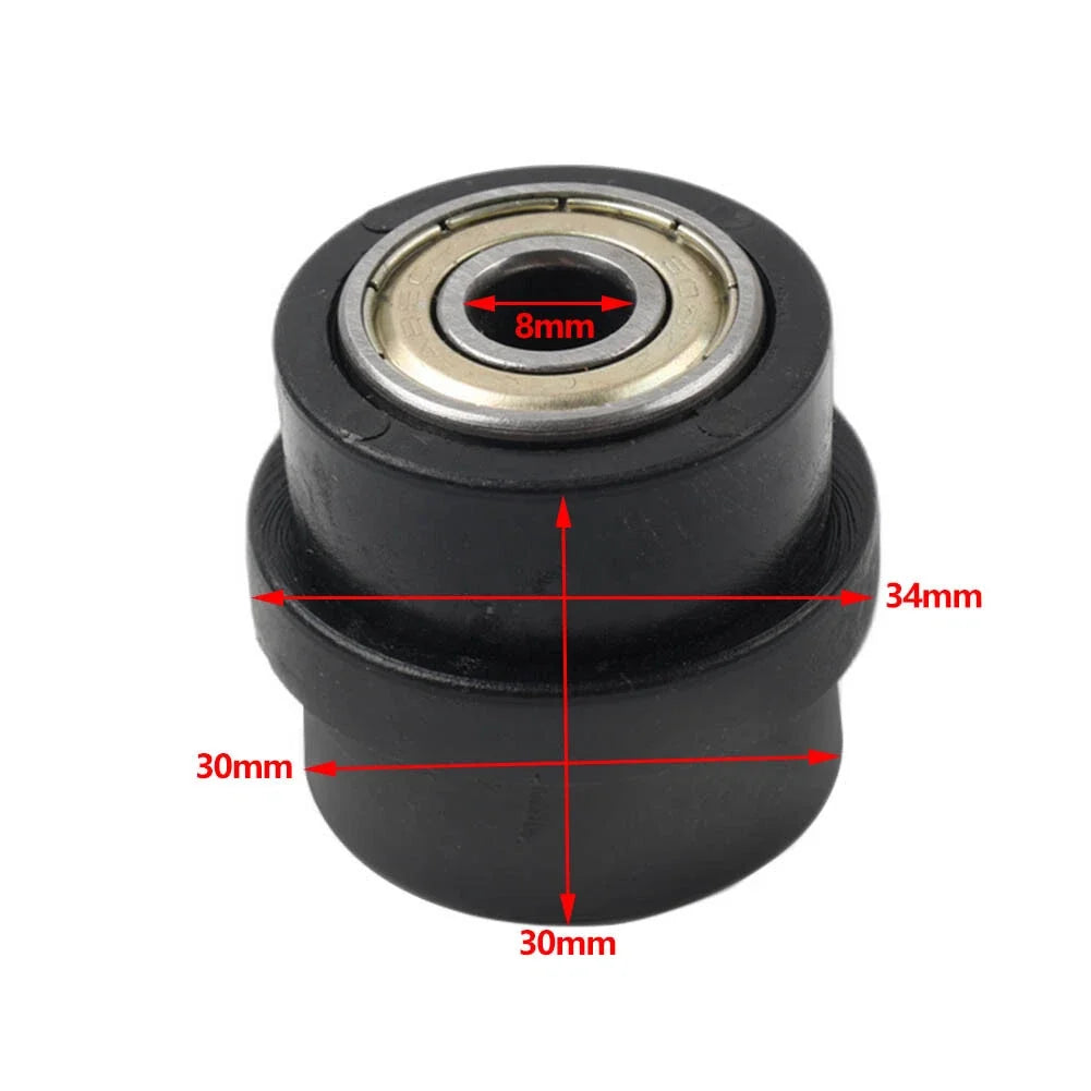 Chain Pulley Roller Slider Tensioner Wheel Guide for Street Bike (8MM)