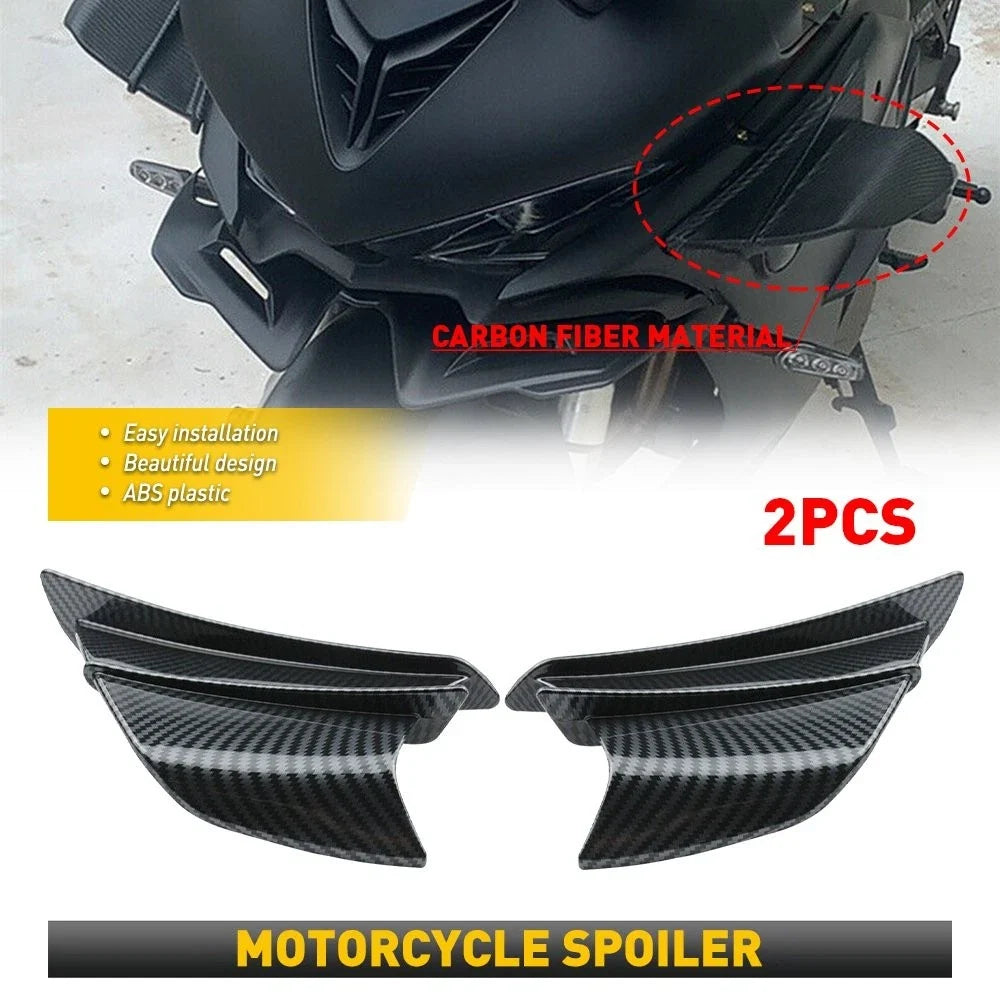 Motorcycle Spoiler Side Winglets Air Deflector Kit for