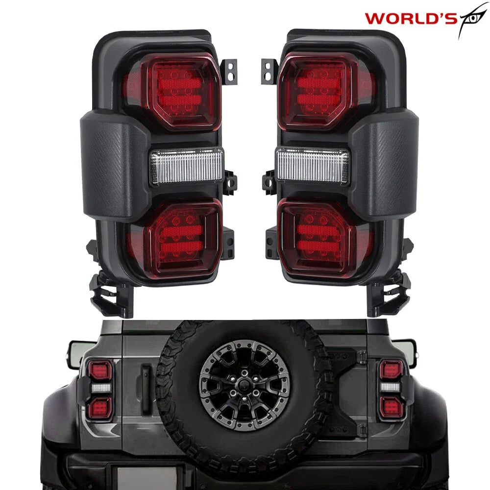 Full LED Tail Light Lamps for Ford Bronco Raptor (2021–2023)